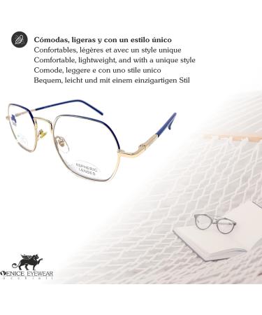 Venice MIKE Modern Vintage Reading Glasses for Men & Women | +1.0 to +3.5 Strengths | Stylish & Comfortable Eyewear for All - Buy Online on GoSupps.com