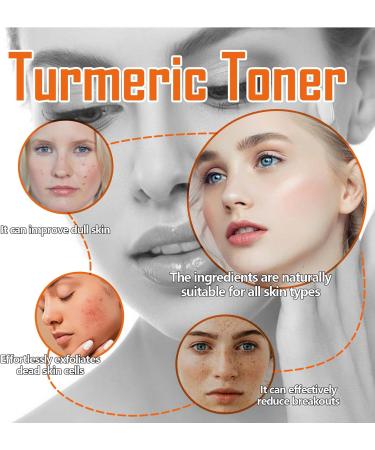  Mnozreo Turmeric Turmeric Toner Turmeric Face Serum Anti Spot Turmeric Dark Spot Corrector Serum Exfoliating Toner Turmeric Skin Lightening Tonic - Buy Online on GoSupps.com