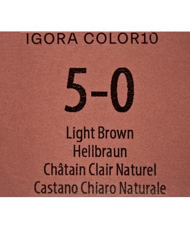 Schwarzkopf Igora 10 5-0 Light Hair Color - Long-Lasting Vibrant 60ml | International Shipping Available - Buy Online on GoSupps.com