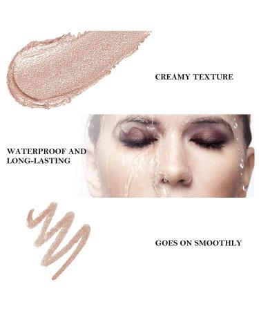 Boobeen Double-Ended Eyeshadow Stick | Waterproof Glitter & Matte Eye Shadow Pen | Creamy Highlighter Pencil for Eye Makeup - Buy Online on GoSupps.com