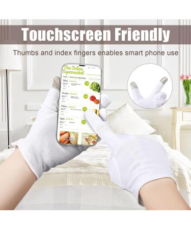 Sintege 10 Pairs Moisturizing Socks and Gloves Set - Touch Screen & Cosmetic White | Hand & Foot Spa Treatment for Dry, Chapped Skin | Overnight Gloves & Spa Socks for Men and Women - Includes Storage Bag - Buy Online on GoSupps.com