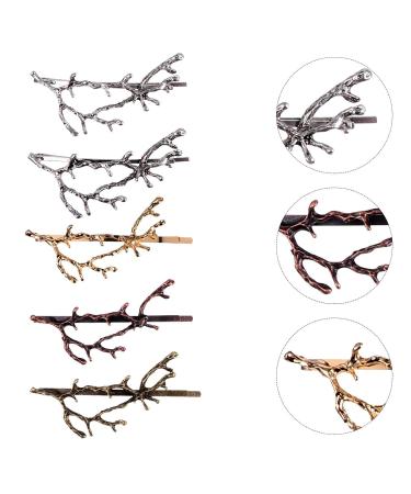 Frcolor 10-Piece Reindeer Anti-Hair Panzel Twig Hair Clips - Multi-Color Metal Bobby Pins for Women | Holiday Hair Styling Gifts - Buy Online on GoSupps.com