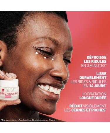 Erborian - Ginseng Power Eye - Smoothing Anti-Aging Eye Cream - Fights Wrinkles and Fine Lines - Facial Care - Korean Cosmetics - 15 ml - Buy Online on GoSupps.com