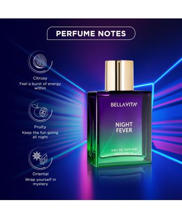 BELLA VITAS Night Fever Eau De Parfum Perfume with Bergamot Mandarin Peach Musk and Vanilla|Premium Long Lasting Fruity Fragrance for Men & Women 100 ML - Buy Online on GoSupps.com
