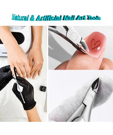 Cuticle Nipper Cuticle Cutter Clipper Cuticle Trimmer with Pusher Cuticle Remover Kit Stainless Steel Nail Care Tools for Mani-Pedi - Buy Online on GoSupps.com