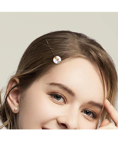 4PCS Handmade Barrettes Clip Set - Women's Hair Accessories, Bobby Hairpin Girls Headwear - Wild and Free Cartoon Fox Color16041 - Buy Online on GoSupps.com