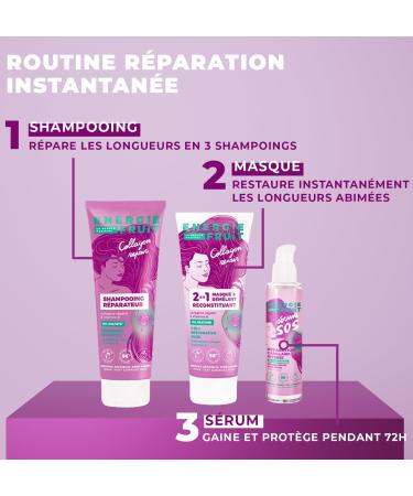 ENERGIE FRUIT | SOS Intense Repair Serum Without Rinsing | Very Damaged Hair | Plant Collagen | 75ML - Buy Online on GoSupps.com