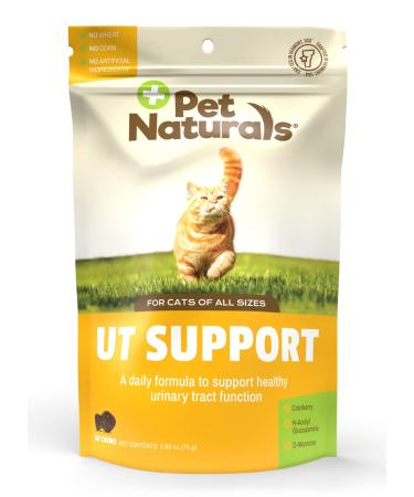 Pet Naturals UT Support Urinary Tract Supplement for Cats, 60 Chews