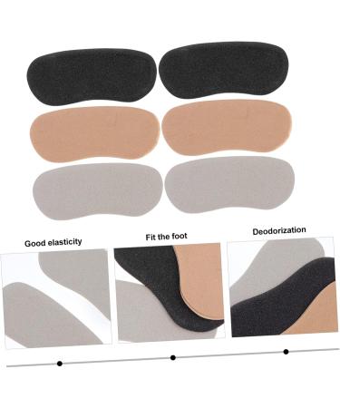 FRCOLOR 6pcs Anti-Drop Heel Cushions for Women's Boots - Soft Polyurethane Foam Filler Inserts & Protectors (10.5x4.3x0.2cm) - Assorted Colors - Perfect for Oversized Shoes - Buy Online on GoSupps.com