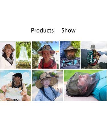 Jiahg Outdoor Hat with Mosquito Net - Anti-Crossoh Sonnenhut for Fishing Gardening & Hiking | Full Face & Neck Protection Against Insects - Buy Online on GoSupps.com