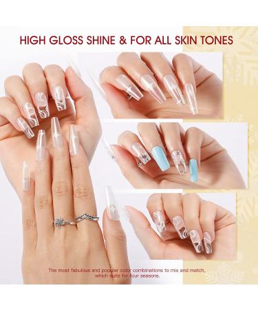 Rosalind Nail Gel Set - Transparent UV/LED Nail Extension Gel with Brush | 60ml DIY Nail Tips & Polish for Perfect Nails - Buy Online on GoSupps.com