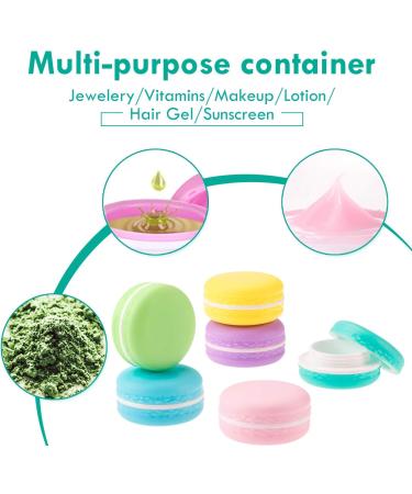 6 x Leak-Proof Macaroon Cosmetic Containers - Travel Storage (10ml) | Perfect for International Shipping - Buy Online on GoSupps.com