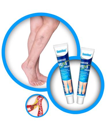 Sumifun Varicose Veins Cream - Natural Herbal Plaster for Tired & Heavy Legs - Fast Relief & Improved Blood Circulation - Pack of 8 - 0.70 Ounce - Buy Online on GoSupps.com
