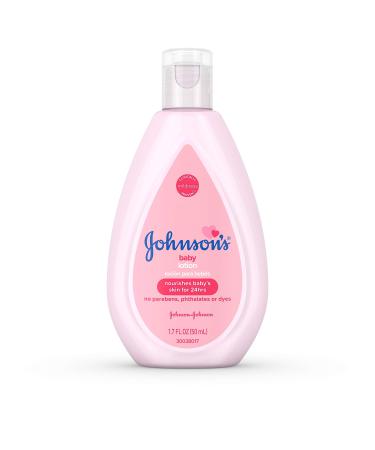 JOHNSON'S Moisturizing Baby Lotion With Coconut Oil  Hypoallergenic 1.7 oz