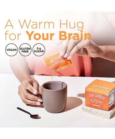 Four Sigma Foods Lions Mane Mushroom Elixir Mix with Sweet Herbs 60 g 20 Sachets Pack of 2 - Buy Online on GoSupps.com