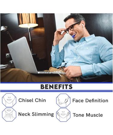 Jaw Exerciser Jawline Exercise Face and Neck Exerciser Double Chin Reducer Define Your Jawline Look Younger and Healthier Helps Reduce Stress and Cravings Blue - Buy Online on GoSupps.com