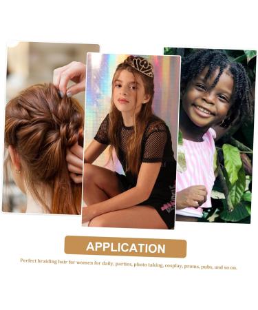 FELTECHELECTR Hair Accessories Wigs Braided Ponytail Extension for Women Bow Braid Wig Braided Wig Ponytail Synthetic Ponytail Extension Hair Piece Child Bow Tie Chemical Fiber To Weave As Shown 04 29X16CM - Buy Online on GoSupps.com