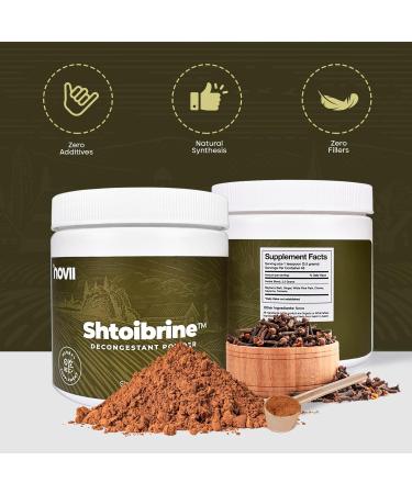 Novii Shtoibrine Decongestant Powder | 100% Natural Herbal Remedy for Sinus Relief | Kosher Certified | 6oz | Effective Congestion & Mucus Relief - Buy Online on GoSupps.com