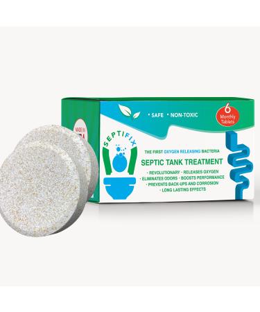 SEPTIFIX Septic Tank Treatment Tabs - Live Aerobic Bacteria Tablets for Your Septic Tank