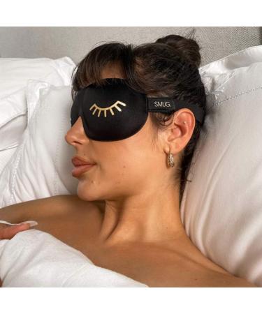 SMUG 100% Blackout Sleep Mask | Contoured Design for Deep Sleeping | Adjustable Straps | Eyelash Friendly Eye Mask for Men & Women - Buy Online on GoSupps.com