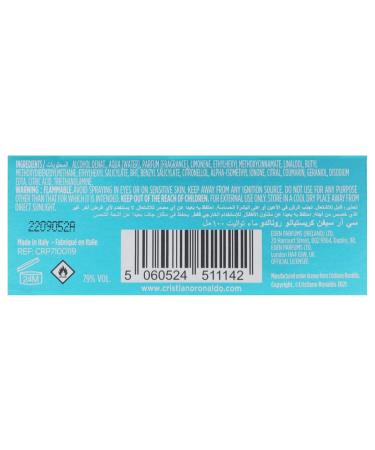 Cristiano Ronaldo - CR7 Origins Eau de Toilette 3.4oz Spray for Men 3.4 Fl Oz (Pack of 1) - Buy Online on GoSupps.com