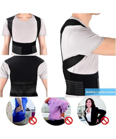 Derbut Turmaline Self-Warming Magnetic Therapy Posture Corrector - Back & Lumbar Support Belt for Pain Relief | Black Size Medium & XL - Buy Online on GoSupps.com