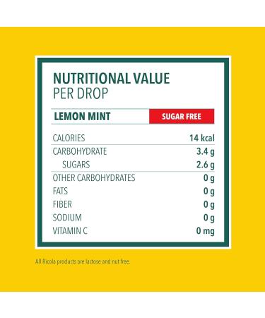 Ricola Sugar-Free Lemon-Mint Herb Throat Drops 19 ct - Buy Online on GoSupps.com