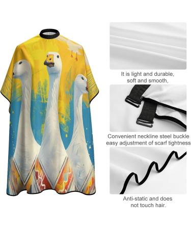 Three Geese Professional Barber Cape - Colorful Water Stain Resistant Anti-Static Hair Cutting Apron (56.7"x66.9") - Salon Essential 1 Pack - Buy Online on GoSupps.com