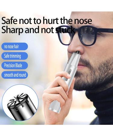 Setauoo Mens Nose Hair Remover Nose Hair Trimmer 2in1 for Face Beard Foot Hand Hair Easy Cleaning Nose Hair Trimmer Hair Device With White Nose + Razor - Buy Online on GoSupps.com