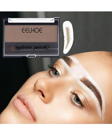 Eyebrow Makeup - Natural g Eyebrow Powder Kit - Waterproof Trio Kit for Photography Wedding Outdoor Guanglu Light Brown - Buy Online on GoSupps.com
