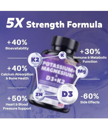 Magnesium Potassium Vitamin D3 K2 10000IU Supplement and NAD+ Resveratrol Urolithin A Complex Supplements - Buy Online on GoSupps.com