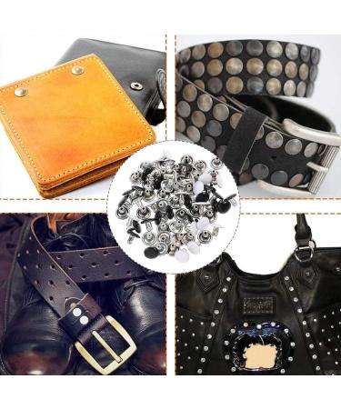 SOIMISS 100 Sets Rivet Leather Buttons Shoes Embellishment Leather Repair Studs Accessories Brass Assorted Color 1X1X1CM - Buy Online on GoSupps.com