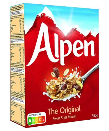 Alpen Muesli - Original 550g Medium Box | Nutritious Breakfast Cereal - Buy Online on GoSupps.com