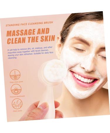 DOITOOL Silicone Face Brush Multi-function Facial Brush Cleaning Accessories Spa Accessories Face Cleansing Tool Multifunctional Cleaning Brush Fiber Pore Manual Silica Gel White Detergent 12x4.5cm White - Buy Online on GoSupps.com