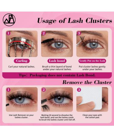 640pcs Lash Clusters Kit - 9-16mm D Curl Individual Lashes for DIY Extensions with Applicator Tweezer - Best False Eyelashes - Buy Online on GoSupps.com