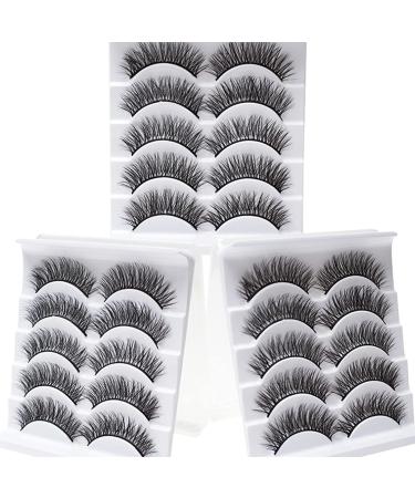 Preliked 5 Pairs Long-Lasting 3D Mink Lashes for Party Makeup - Curling Fake Eyelashes for Comfortable & Glamorous Look - Buy Online on GoSupps.com