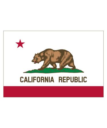 California Sticker CA Republic State Flag Auto Car Decal Bumper Window Sticker (3x5")