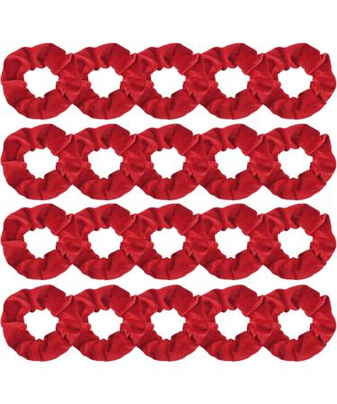 Didder hair ties velvet elastic red soft 20 pieces - Buy Online on GoSupps.com