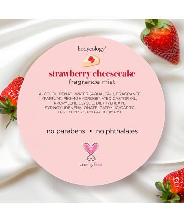 Bodycology Long-Lasting Fragrance Body Mist Strawberry Cheesecake 8 fl oz - Buy Online on GoSupps.com