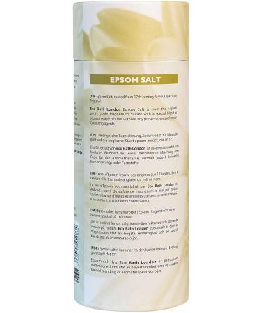 Eco Bath London Muscle and Joint Epsom Salt Bath Soak 1KG Tube with Essential Oils - Magnesium Muscle Soak for Post-Workout Recovery - 1kg - Buy Online on GoSupps.com