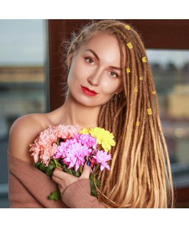 120 Pieces Hair Cuffs and Braid Rings Dread Locks Hair Jewelry Rings Metal Hair Accessories Adjustable Braids Hair Cuff Decoration with a Storage Box for Women Girls - Buy Online on GoSupps.com