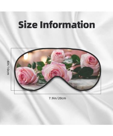 Red Rose Print Soft Eye Mask for Sleep | Cozy Eye Mask for Men & Women | Travel-Friendly Design - Buy Online on GoSupps.com
