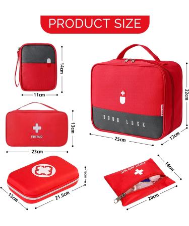 Buy Tavada 5stk Medication Bag - Large Capacity Waterproof First Aid Bag for Home Office Travel & Outdoor - Portable Care & Pharmacy Organizer - Buy Online on GoSupps.com