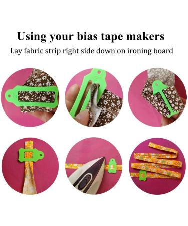 HONEYSEW Bias Tape Maker Tool Kit Set - 15 Sizes - Fabric Folding and Biasing Strips - Buy Online on GoSupps.com