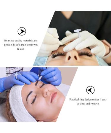 SAFIGLE Lot de 100 Coupes Anneaux de Cils Blancs pour Extensions Accessoires pour Maquillage et Greffe Outils pour Techniciennes en Salon et Studio - Buy Online on GoSupps.com