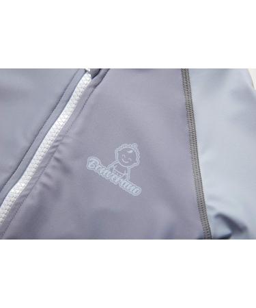 BONVERANO Baby Boys Full-Zip Hoodie One Piece Swimsuit UPF 50+ Sun Protection - 12-18 Months Grey - Buy Online on GoSupps.com