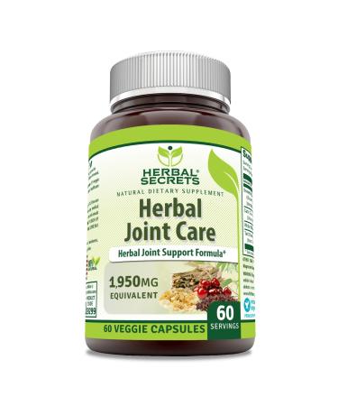 Herbal Secrets Herbal Joint Care Supplement | 1950 Mg Per Serving | 60 Veggie Capsules | Non-GMO | Gluten-Free | Made in USA