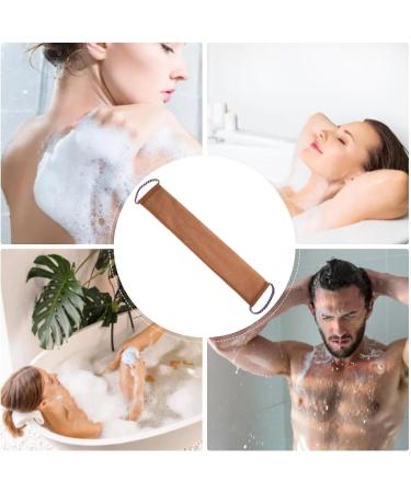 Back Washing Towel | Wash Cloths for Showering - Deep Cleansing Back Scrub Cloth for for Showering All Skin Types Mud Scrubbing Tool Brown - Buy Online on GoSupps.com