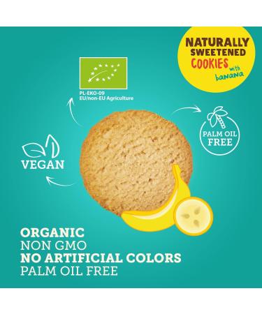 SUPER FUDGiO Organic Cookies | Organic vegan cookies naturally sweetened with agave palm oil free | healthy snacking | 8 x 130 g - Buy Online on GoSupps.com