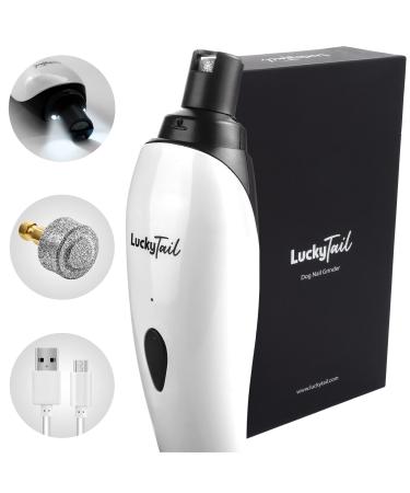 LuckyTail Dog Nail Grinder Trimmer  Professional Quiet 2-Speed Rechargeable Electric Pet Grooming & Smoothing Tool Kit  Painless Paw Clipping - Buy Online on GoSupps.com